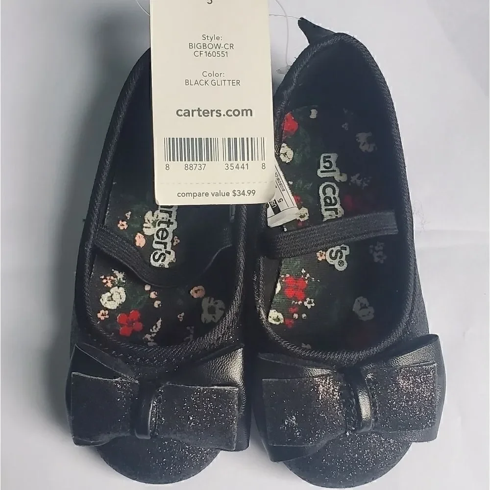 Carters toddler girls size 5 glitter dress shoes